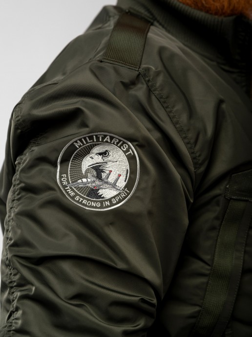 Куртка MILITARIST (056) пилот ворот/трикотаж олива