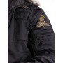 Куртка-пилот 7.62 (037) капюшон/мех зима черный
