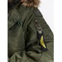 Куртка 7.26 (101) пилот капюшон/мех зима олива